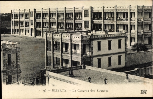 KP Bizerte Tunezja, La Caserne des Zouaves, Koszary