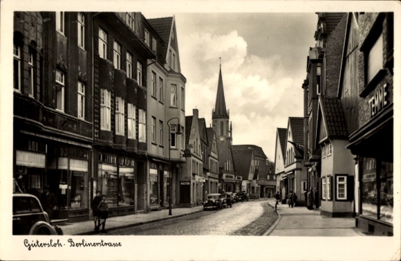 Ak Gütersloh in Westfalen, Berliner Straße