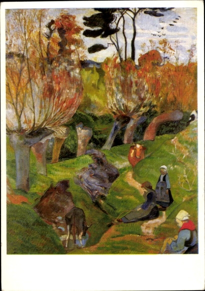 Künstler Ak Gauguin, Paul, Bretonische Landschaft