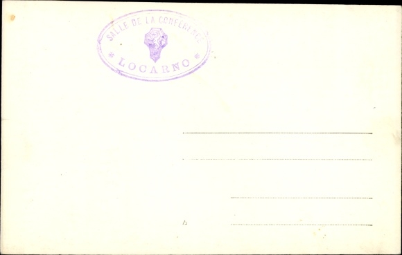 Photo Postcard Locarno Kanton Tessin Schweiz, Hall of the Locarno Conference 1925