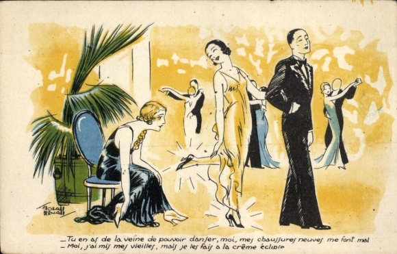 Artist PC Bernard, Edouard, Creme Eclipse, lady with shiny shoes, dance event