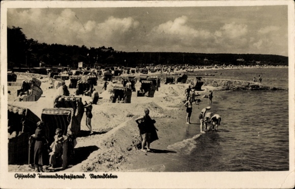 Ak Ostseebad Timmendorfer Strand, Strandleben
