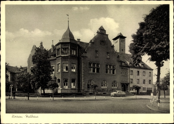 Postcard Horrem Kerpen an der Erft, town hall