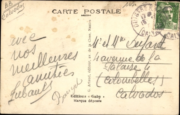 Postcard Riva Bella Calvados, Avenue de Semaphore