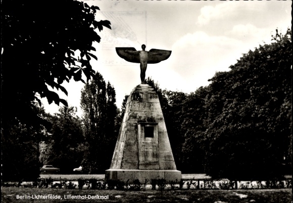 Postcard Berlin Steglitz Lichterfelde, Lillienthal Memorial