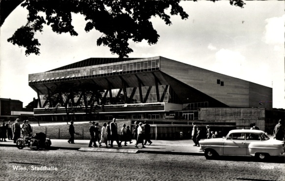 Postcard Wien 15 Rudolfsheim Fünfhaus Austria, Stadthalle