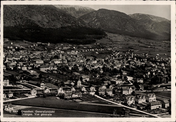 Postcard Grenchen Granges Canton Solothurn, general view
