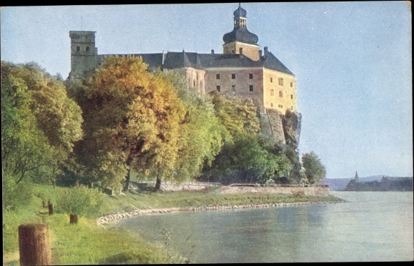 Postcard Persenbeug Gottsdorf on the Danube Lower Austria, Persenbeug Castle