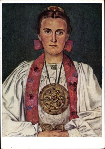 Artist PC Willrich, Wolfgang, Transylvanian girl leader, blood nobility, VDA P 14 No 2
