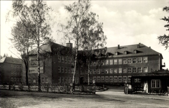 Postcard Rodewisch in Vogtland Saxony, Miners' Hospital