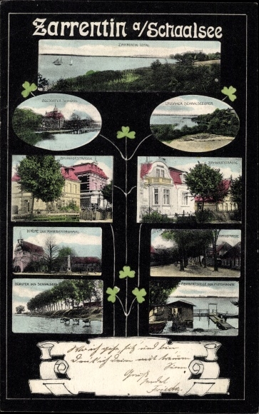 PC Zarrentin am Schaalsee, church, street section, partial views