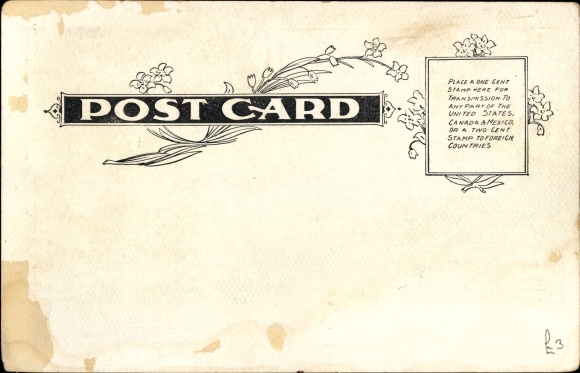 Postcard Steamship Priscilla, Fall River Line, interior view