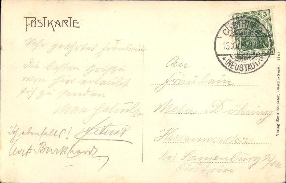 Postcard Kostrzyn nad Odrą Cüstrin Küstrin Ostbrandenburg, Schlosskaserne mit Oderbrücke