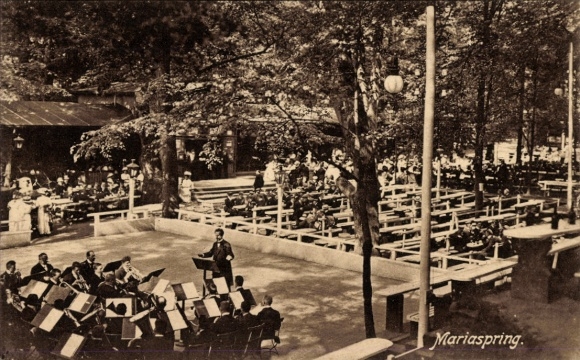 Postcard Mariaspring Eddigehausen Bovenden Lower Saxony, Garden Concert