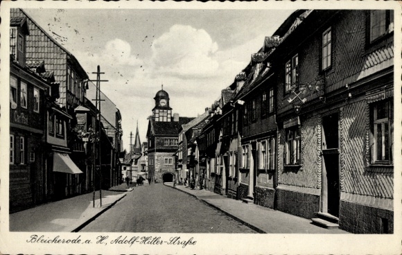 Ak Bleicherode am Harz, Adolf Hitler Straße