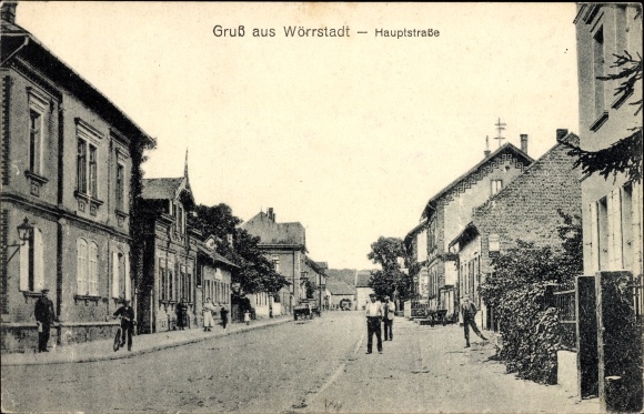 Postcard Wörrstadt in Rheinhessen, main street