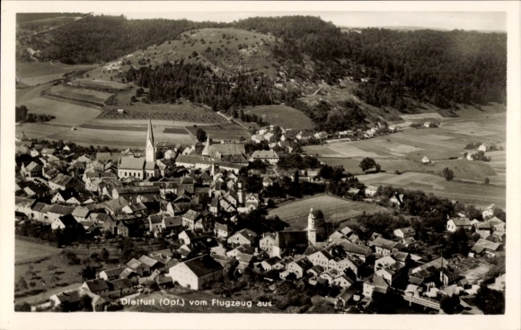 Ak Dietfurt an der Altmühl Oberpfalz, Fliegeraufnahme