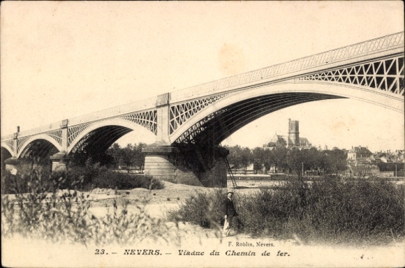 KP Nevers Nièvre, most kolejowy