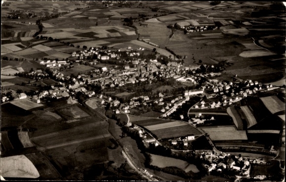 Postcard Kemnath in the Upper Palatinate, aerial photograph