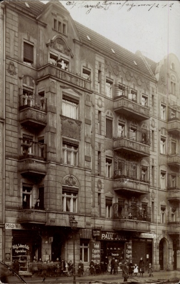foto Ak Berlin Prenzlauer Berg, Kopenhagener Straße 30/31, Paul Juhl winkel, zuivelindustrie