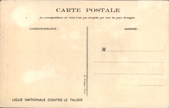Artist Postcard Poulbot, Francisque, Children and Pig in a Kitchen