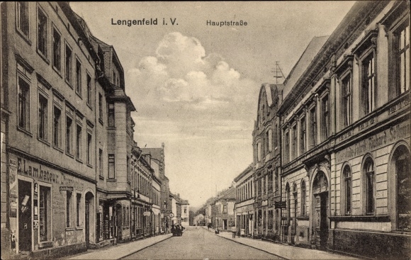 Ak Lengenfeld im Vogtland Sachsen, Hauptstraße, Handlung E. Lambateur