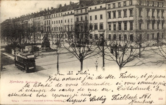PC Hamburg Mitte Neustadt, Dammtor, street view, tram, old architecture