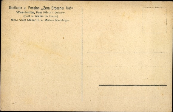 Postcard Weschnitz Fürth in the Odenwald, inn Zum Erbacher Hof with surroundings