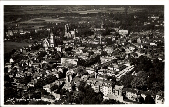 Postcard Bad Homburg vor der Höhe Hessen, aerial photograph