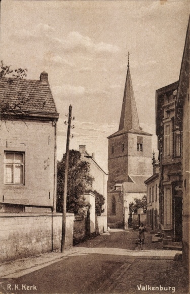 Postcard Valkenburg Limburg Netherlands, RK Kerk
