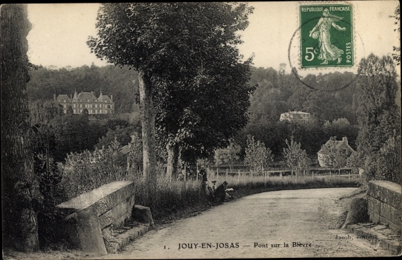 Postcard Jouy en Josas Yvelines, Bridge over the Bievre