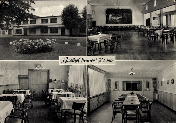 Postcard Always Ganderkesee in OIdenburg, Gasthof Always, owner H. Witte