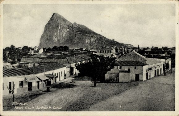 Ak Gibraltar, Rots uit Spaanse stad