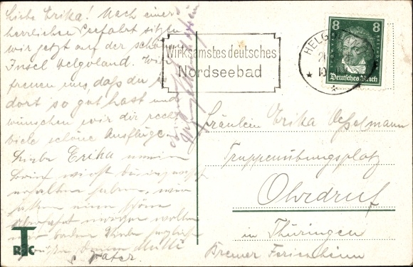KP Nordseebad Helgoland, kostium Helgoländer, piosenka, parowiec, herb