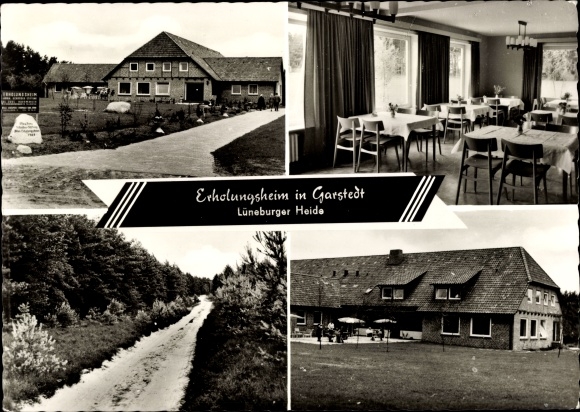 Postcard Garstedt in Lower Saxony, convalescent home, interior view