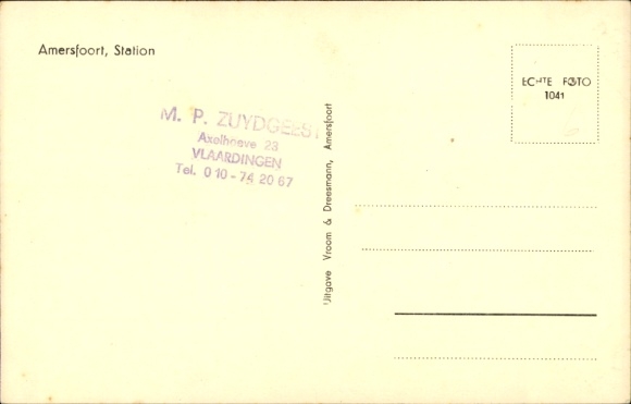 Postcard Amersfoort Utrecht Nederland, Station