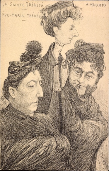 Artist Postcard Orens, Affair Humbert Crawfort, Inheritance Fraud, Therese Humbert