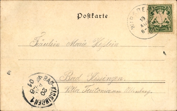Postcard Wirsberg in the Fichtelgebirge, general view, church