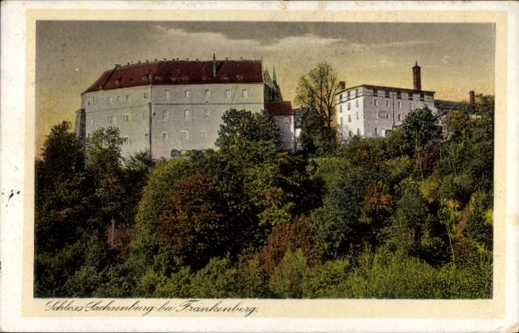 Ak Sachsenburg Frankenberg in Sachsen, Schloss Sachsenburg