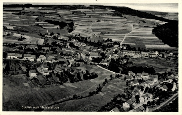Ak Castel Kastel Nonnweiler Saarland, luchtfoto