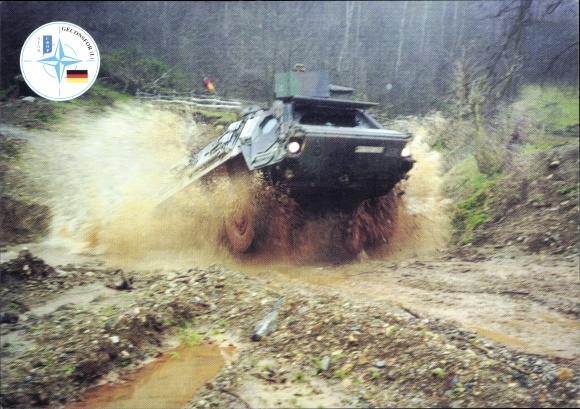 PC Deutsche Bundeswehr, Panzer, Fuchssprung, Geconsfor (L), Feldpostamt 730 Rajlovac