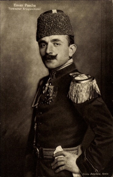 PC Enver Pasha, Turkish Minister of War, uniform, medal