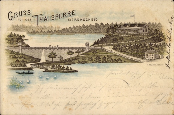 precursor Chromo-Litho Remscheid in the Bergisches Land, Dam