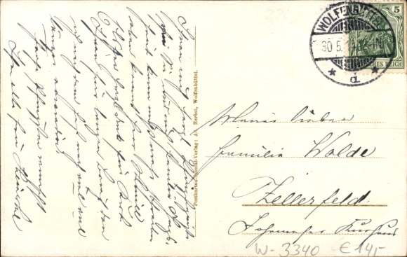 Postcard Wolfenbüttel in Lower Saxony, Waldrestaurant Antoinettenruh