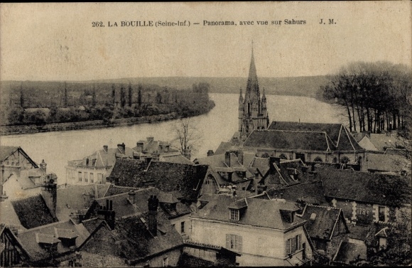 Postcard La Bouille Seine Maritime, panorama