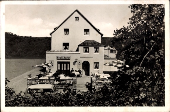 Postcard Schuld an der Ahr, Hotel Schäfer