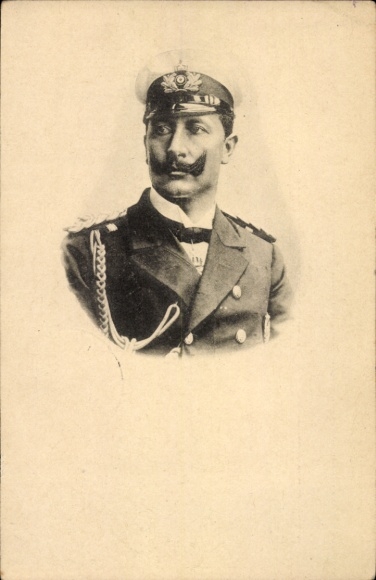 Postwaardestuk Keizer Wilhelm II in admiraalsuniform, 1900, PP 19 E 3 01