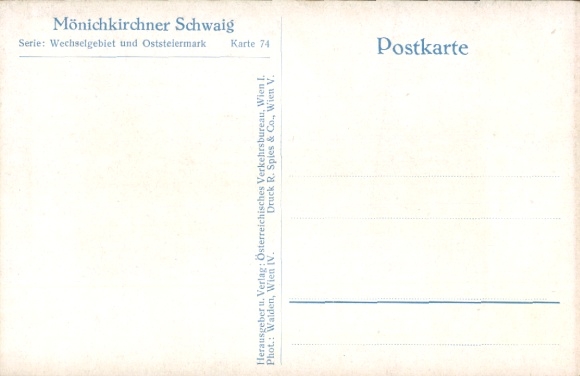 Postcard Mönichkirchen in Lower Austria, Mönichkirchner Schwaig, Winter