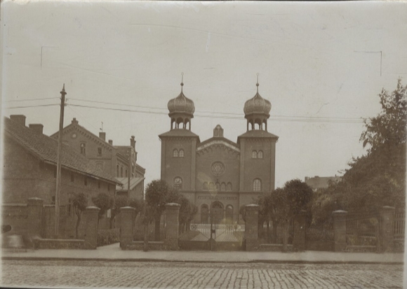 Original Foto Oberschlesien Zabrze (ehem. Hindenburg), Synagoge, um 1900