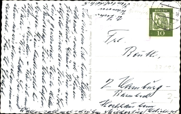 Postcard Amelith Nienover Bodenfelde in the Weserbergland, Solling, total view